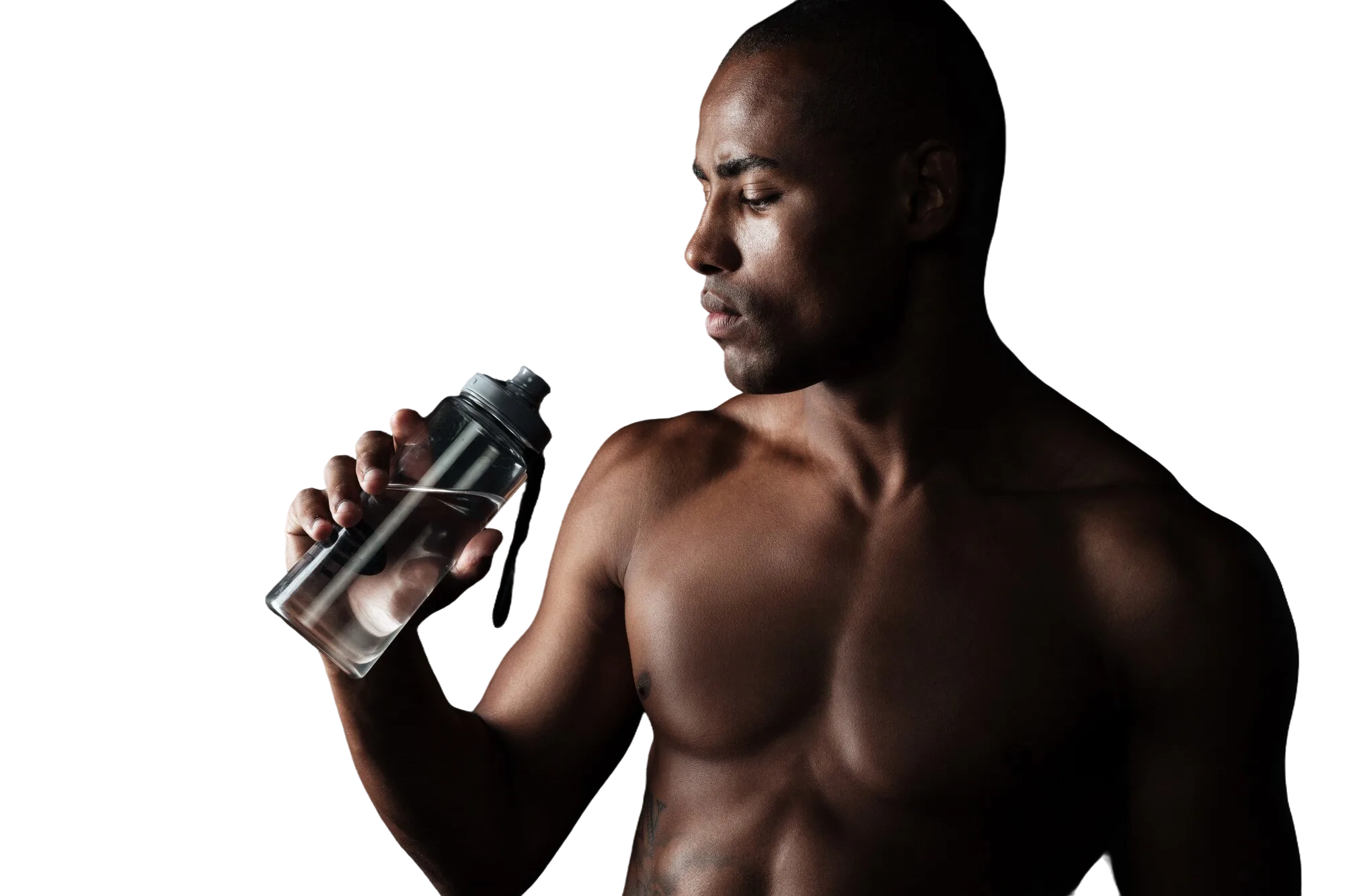 portrait-tired-young-afro-american-sports-man-holding-bottle-water